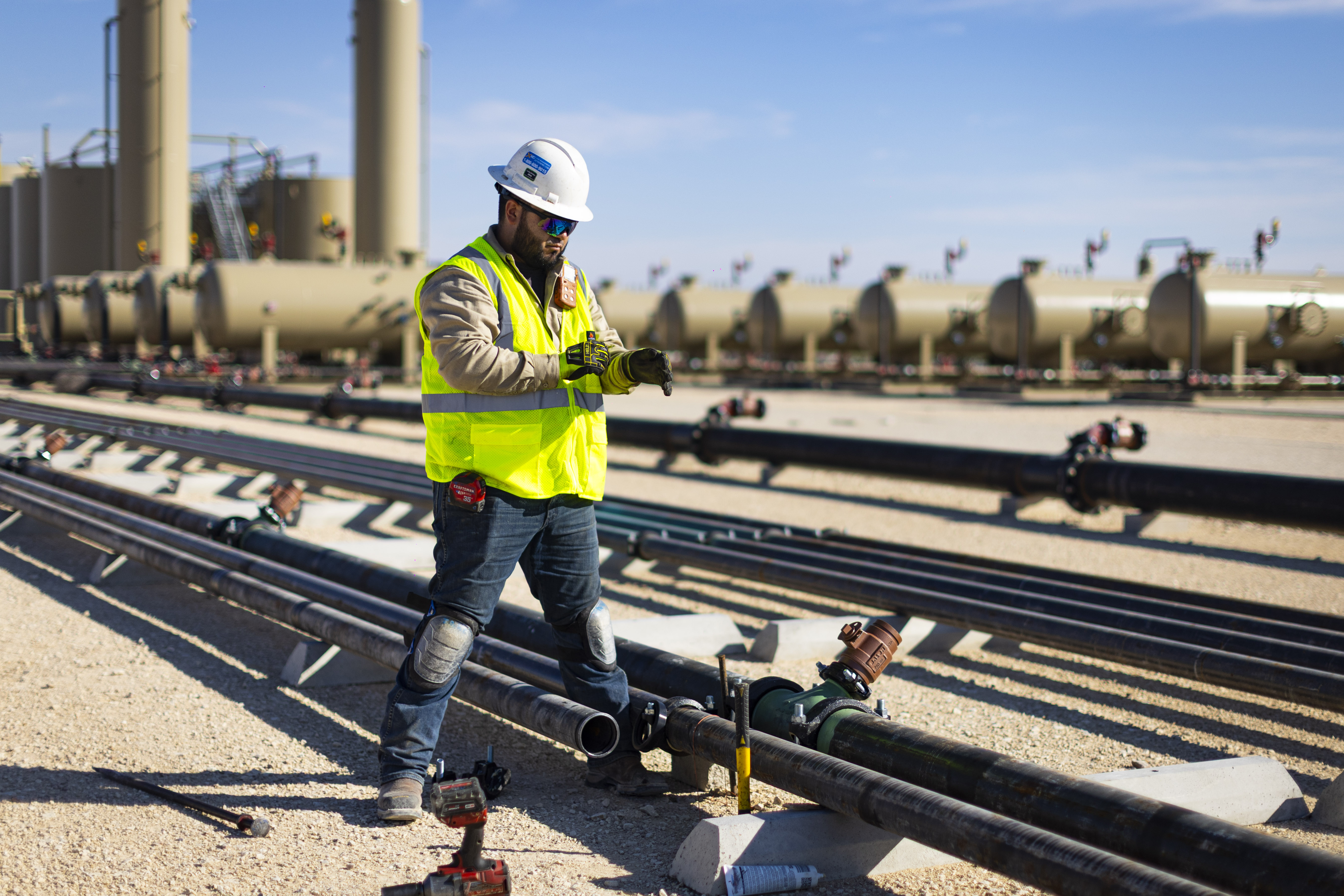 Pipeline crew