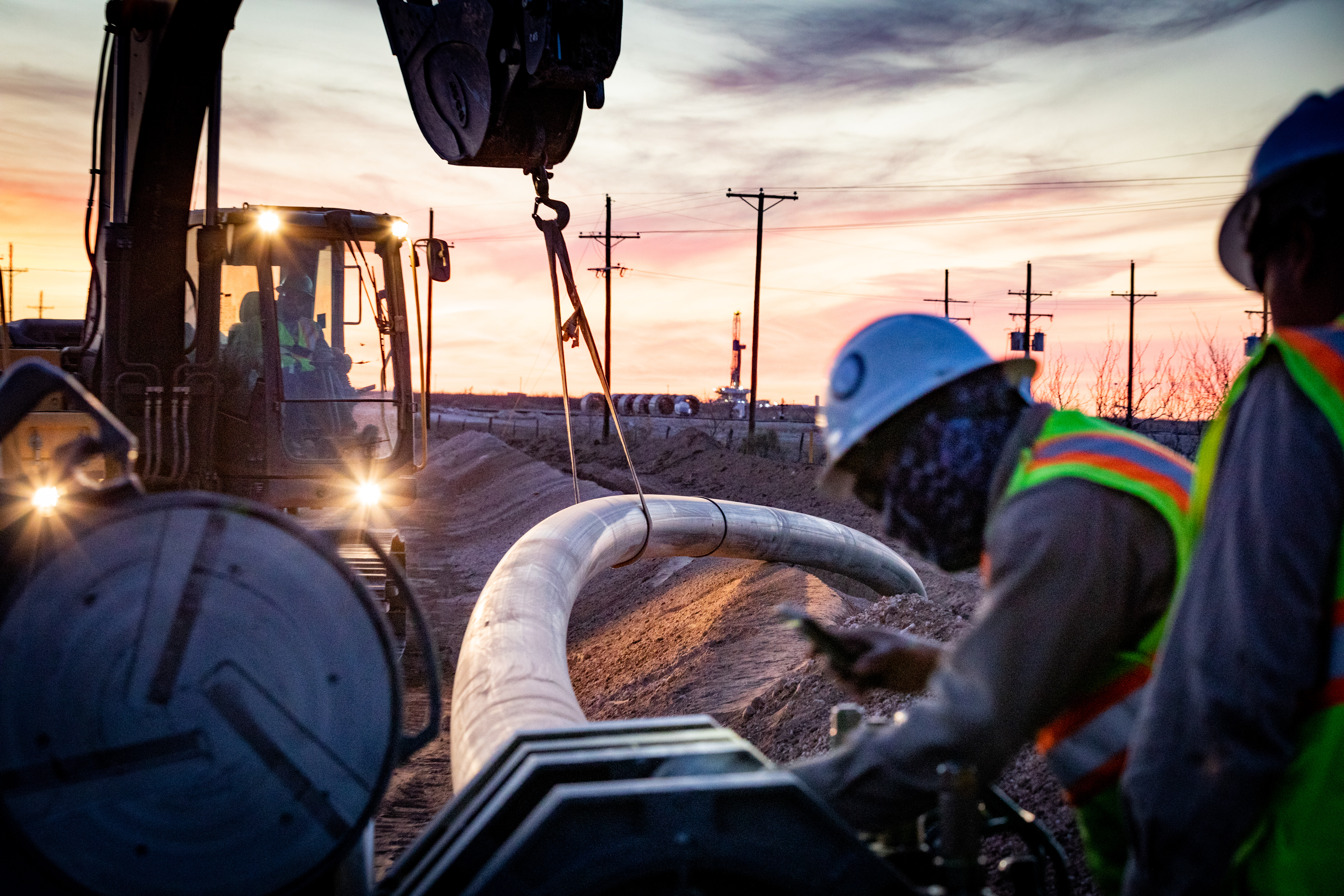 Pipeline crew